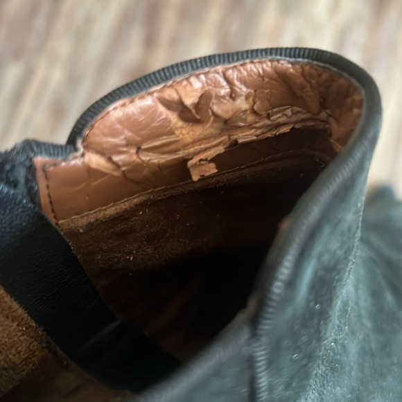 Sam Edelman black suede booties. - Picture 6 of 8